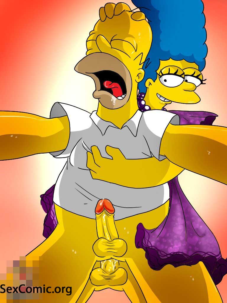 Marge y Homero Simson Teniendo Relaciones
